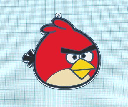 Red Keychain (Angry Bird)