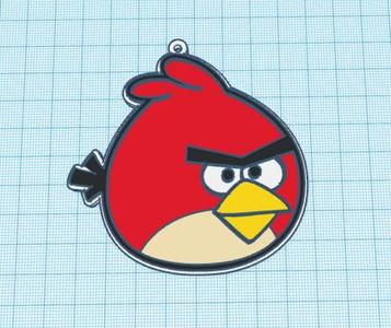 Red Keychain (Angry Bird)