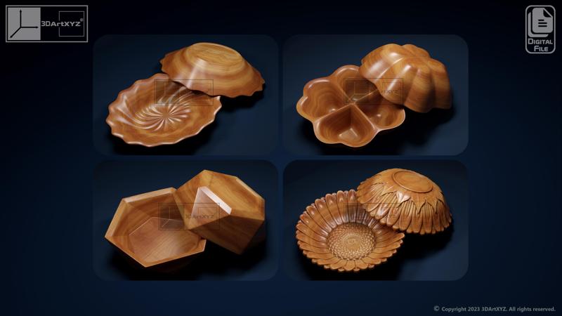 Bowls Pack 3 - CNC Files for Wood