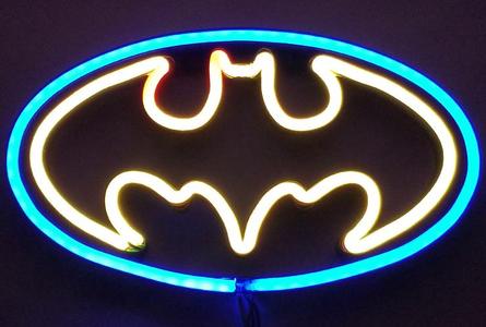 Batman Symbol Neon Sign LED - 1989 Style
