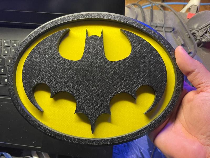 Batman oversized logo for chain