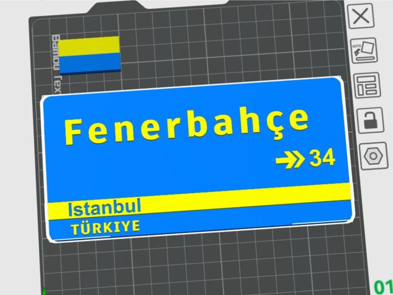 Fenerbahce Street Sign/Strassenschild/Sokak tabelasi