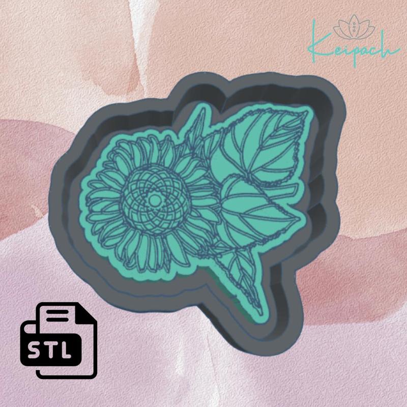 Sunflower Master Mold for silicone mold casting