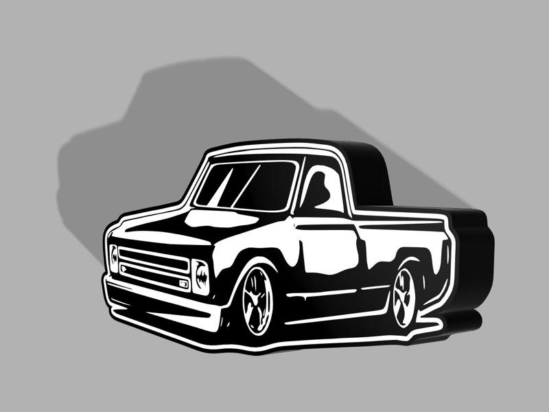 Chevrolet Pickup LED Lightbox Sign