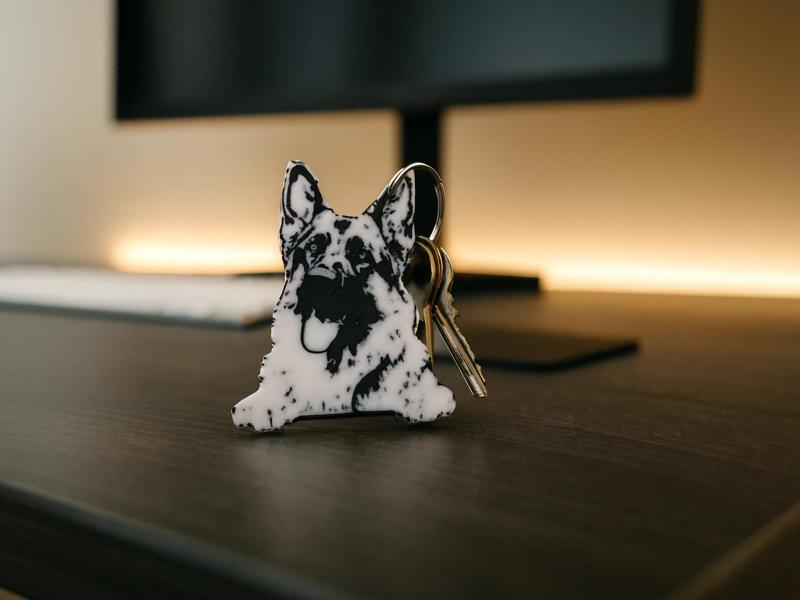 German Shepherd keychain