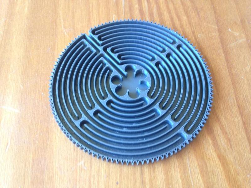 Ancient holy labyrinth maze in 3D