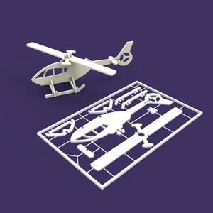Helicopter Puzzle Model