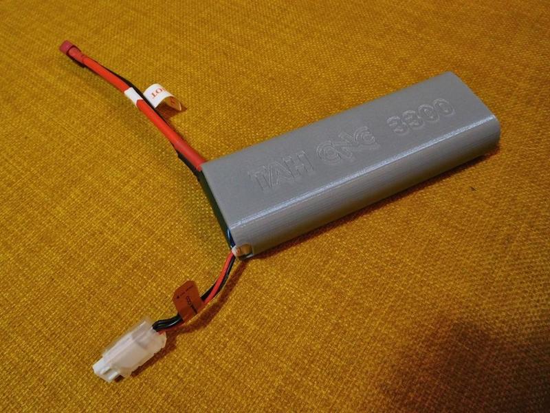 Stick format hardcase cover for 2S lipos.