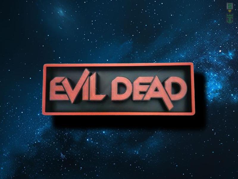 Evil Dead Film Cinema Room Sign Logo Box