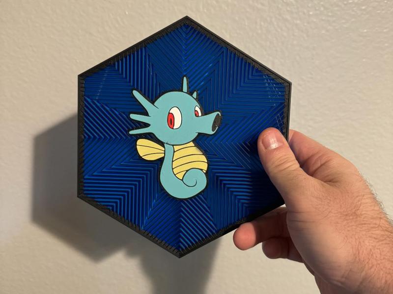 #116 Horsea Hex Wall Art