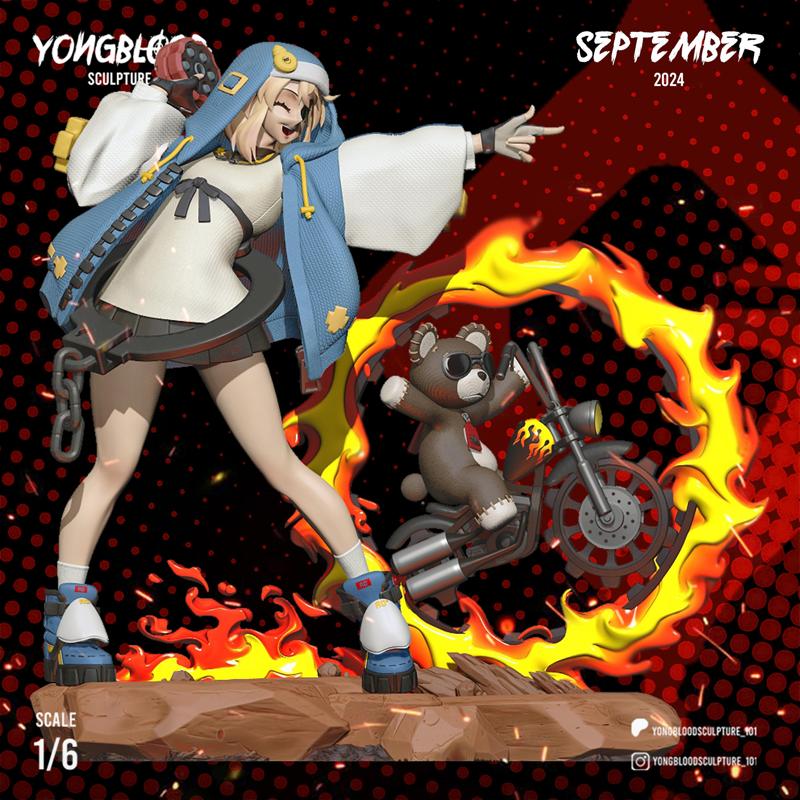 Bridget Guilty Gear STL - Yongblood Sculpture