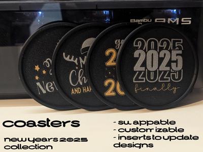 Christmas / New Years Coaster Set - SFModular A