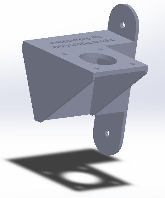 Right Extruder Mount For Dual Extruder Tevo Tornado / CR-10 / CR-10S