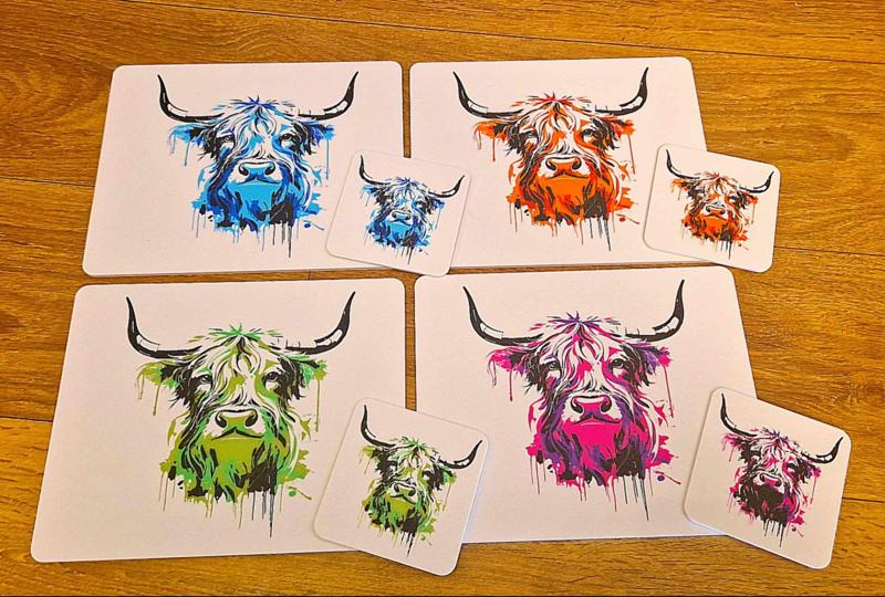 Scottish Highland Cow Coaster