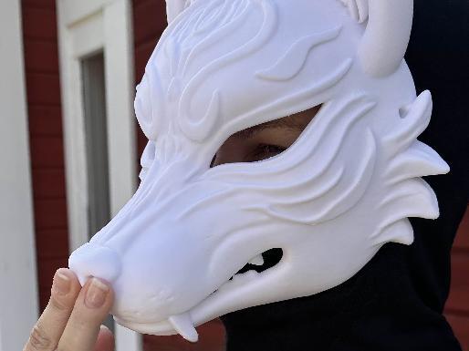 Kitsune cosplay mask