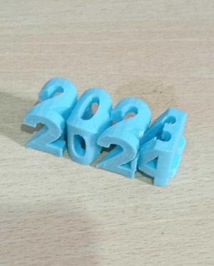 3D Printed Flip Text - New Year 2024