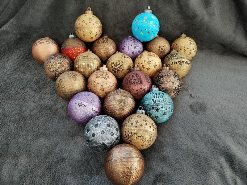 Christmas - New Year balls ornaments for the Christmas tree