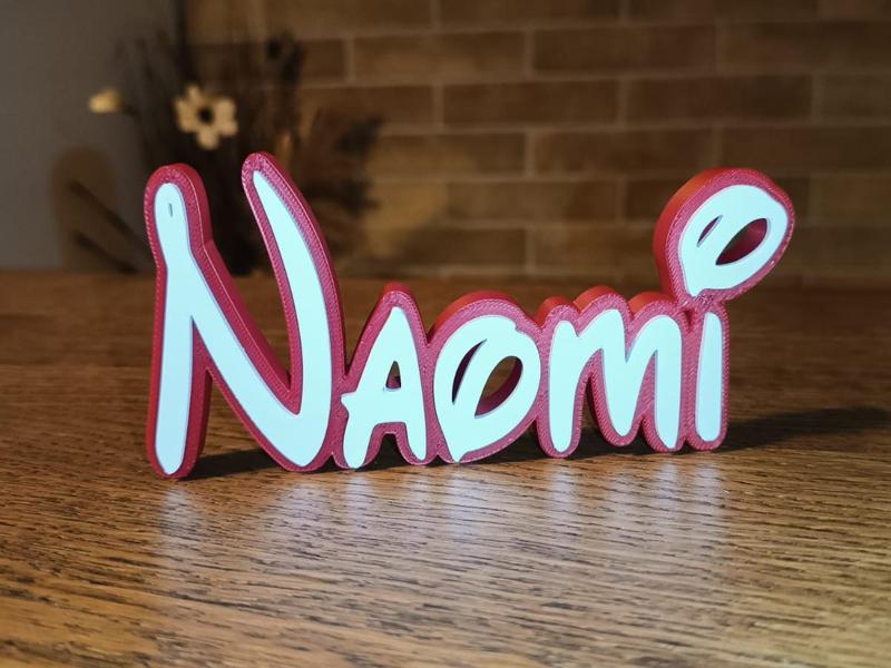 Disney Name Sign Naomi Kid Room Wall Decor Tag 