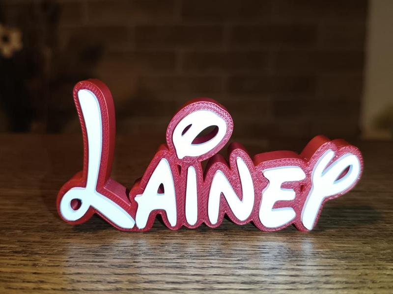 Disney Name Sign Lainey Kid Room Wall Decor Tag 