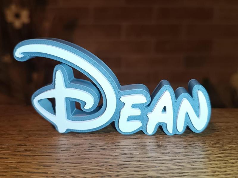 Disney Name Sign Dean Kid Room Wall Decor Tag 