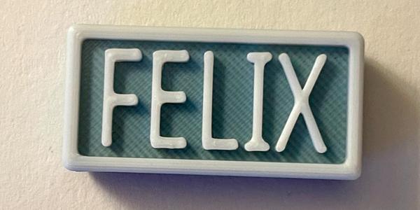 Felix nameplate