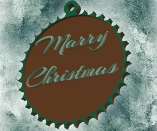 decor for Christmas tree marry christmas