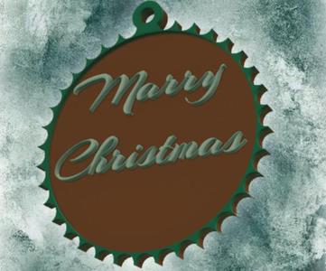 decor for Christmas tree marry christmas