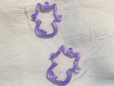 Cat Outline Earrings 2