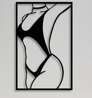 LINE ART WOMAN PAINTING 4, Sexy wall art girl