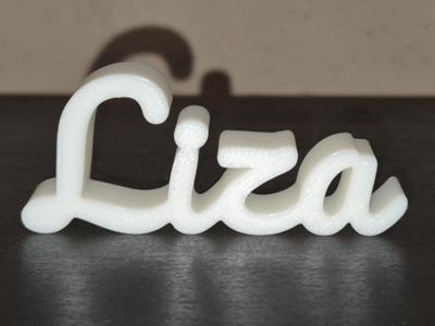 Liza Name Sign Display Decor