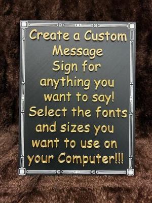Custom Frame Sign #2 - Openscad Project