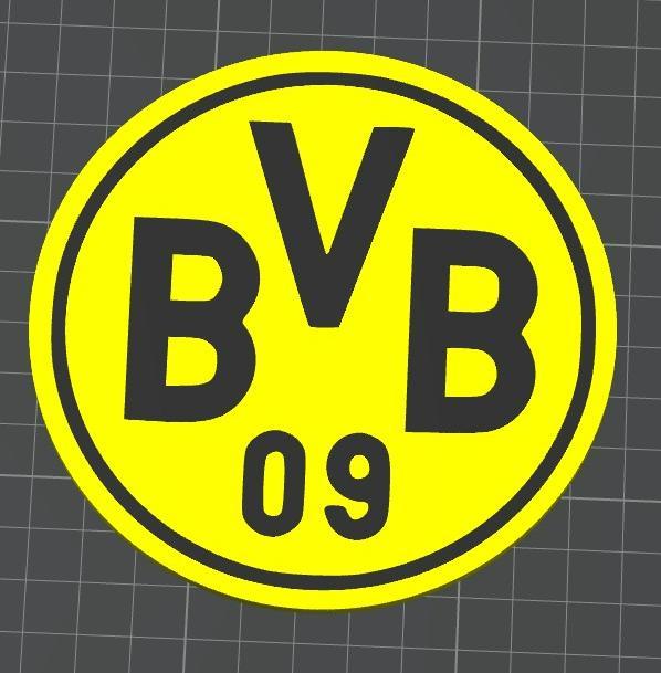 BVB Logo Coaster with anti-slip-nubs