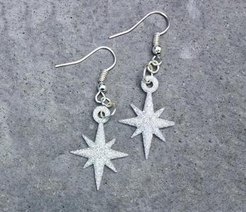 Starflake Star Pendant Earrings