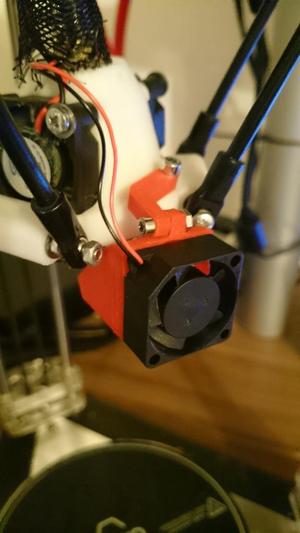 Fan support for 25x25mm fan