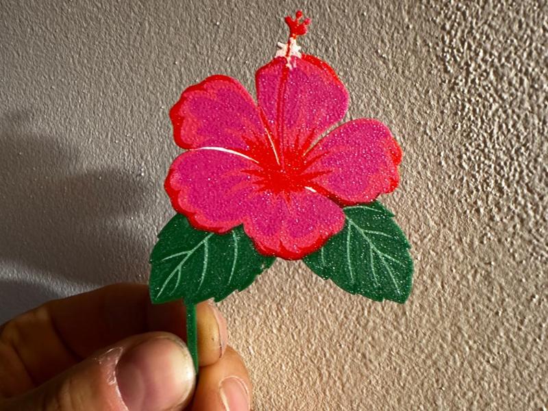 vaiana flower cake topper