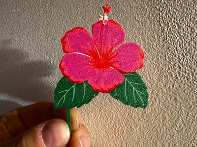 vaiana flower cake topper
