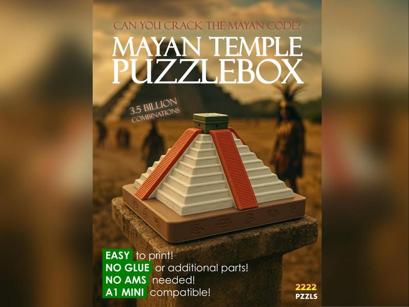 Mayan Temple Puzzlebox | 3.5 BILLION combinations!