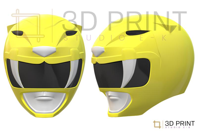 Power Rangers Yellow Ranger helmet MMPR