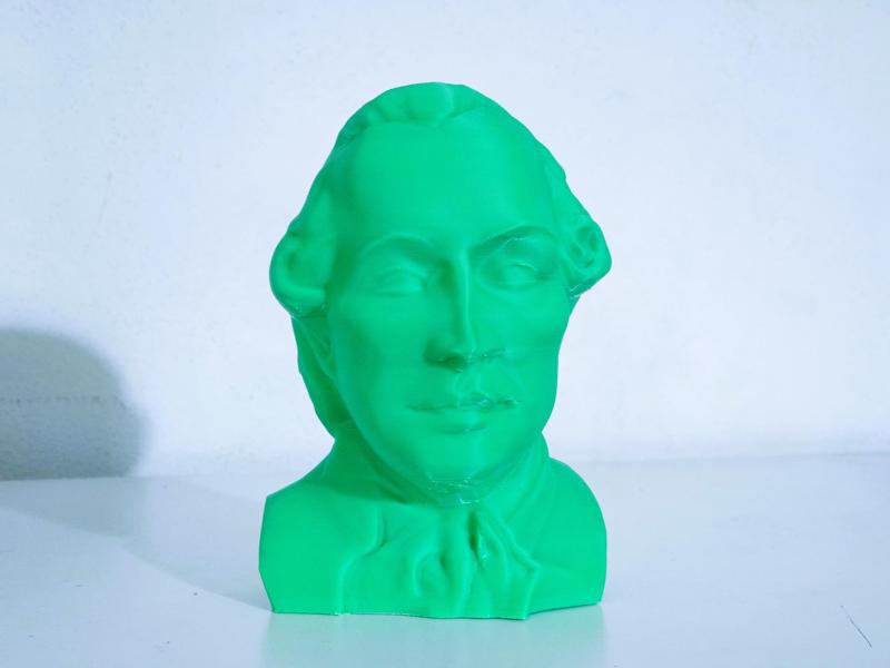 The philosopher is alive. Bust of Immanuel Kant.