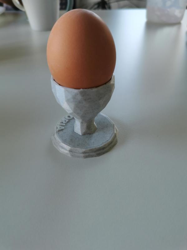 Low poly egg cup