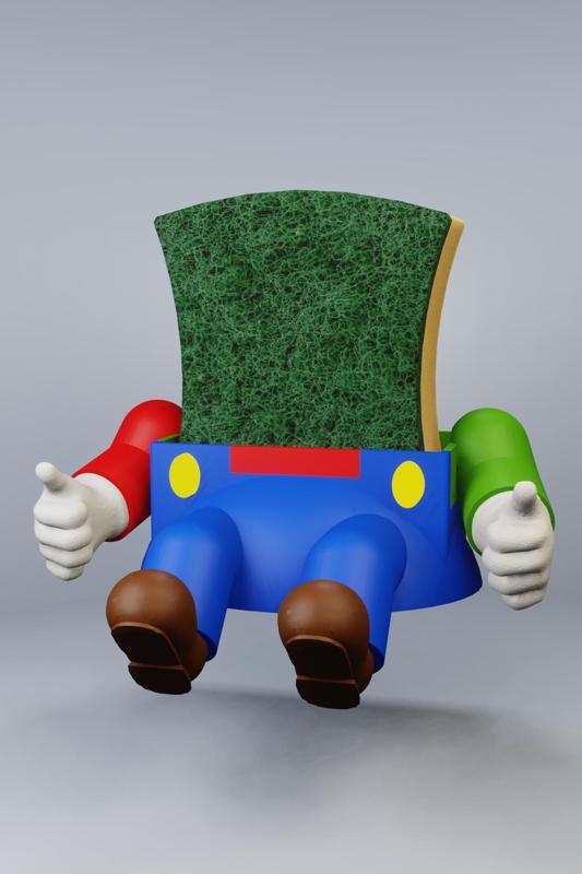 Mario Luigi Bros Kitchen Stand