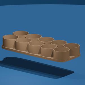 10 Slot Mini Paints Bottle Holder