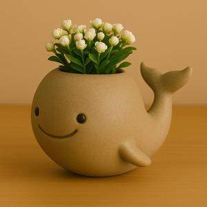 Whale Planter – 3D Printed STL