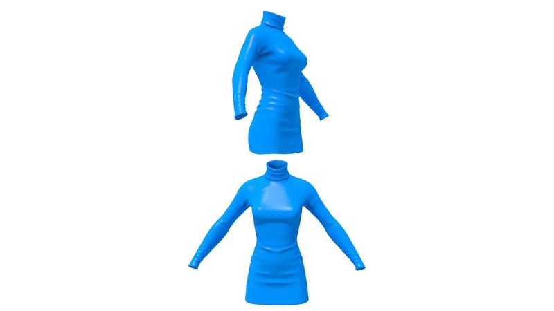 dress / dress stl / Evening Dress / Party Dress / Dress Elegant / Dress Corset