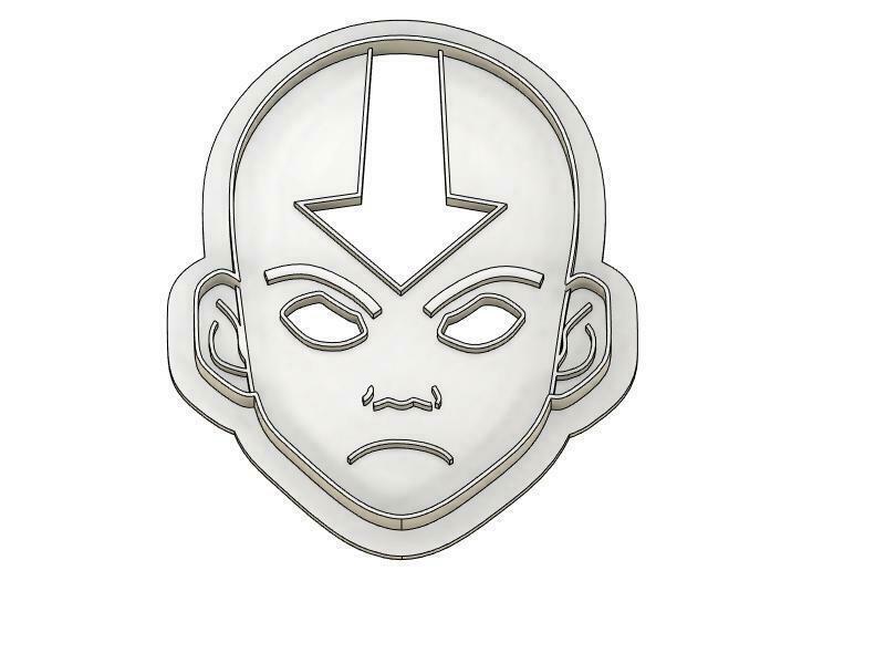 3D Model of Avatar the Last Air Bender Ang Cookie Cutter