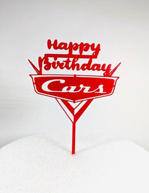 Cars Happy Birthday Cake Topper