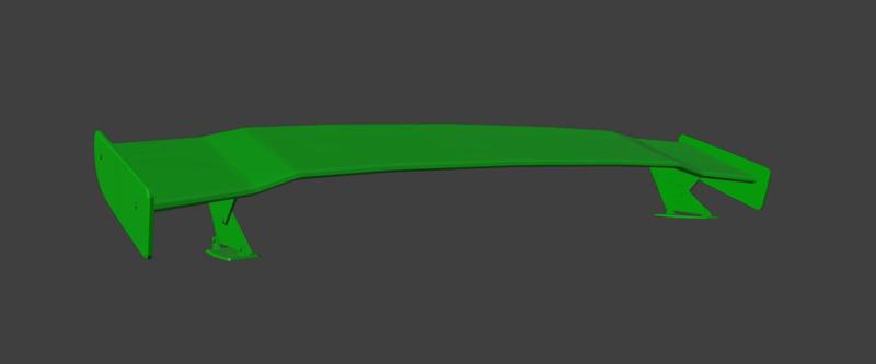 Spoiler 123 Wing For RC CARS Universal 3D PRINT STL