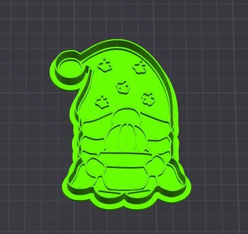 Spring Gnome Cookie Cutter and Stamp