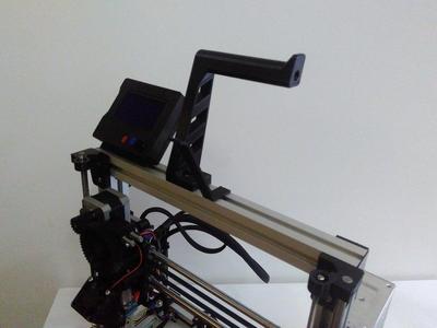 Rebel II/RebeliX X2 spool holder MK3 with filament guide