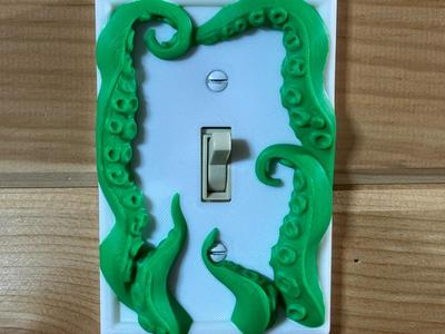 Nautical Octopus Tentacles Light Switch Cover